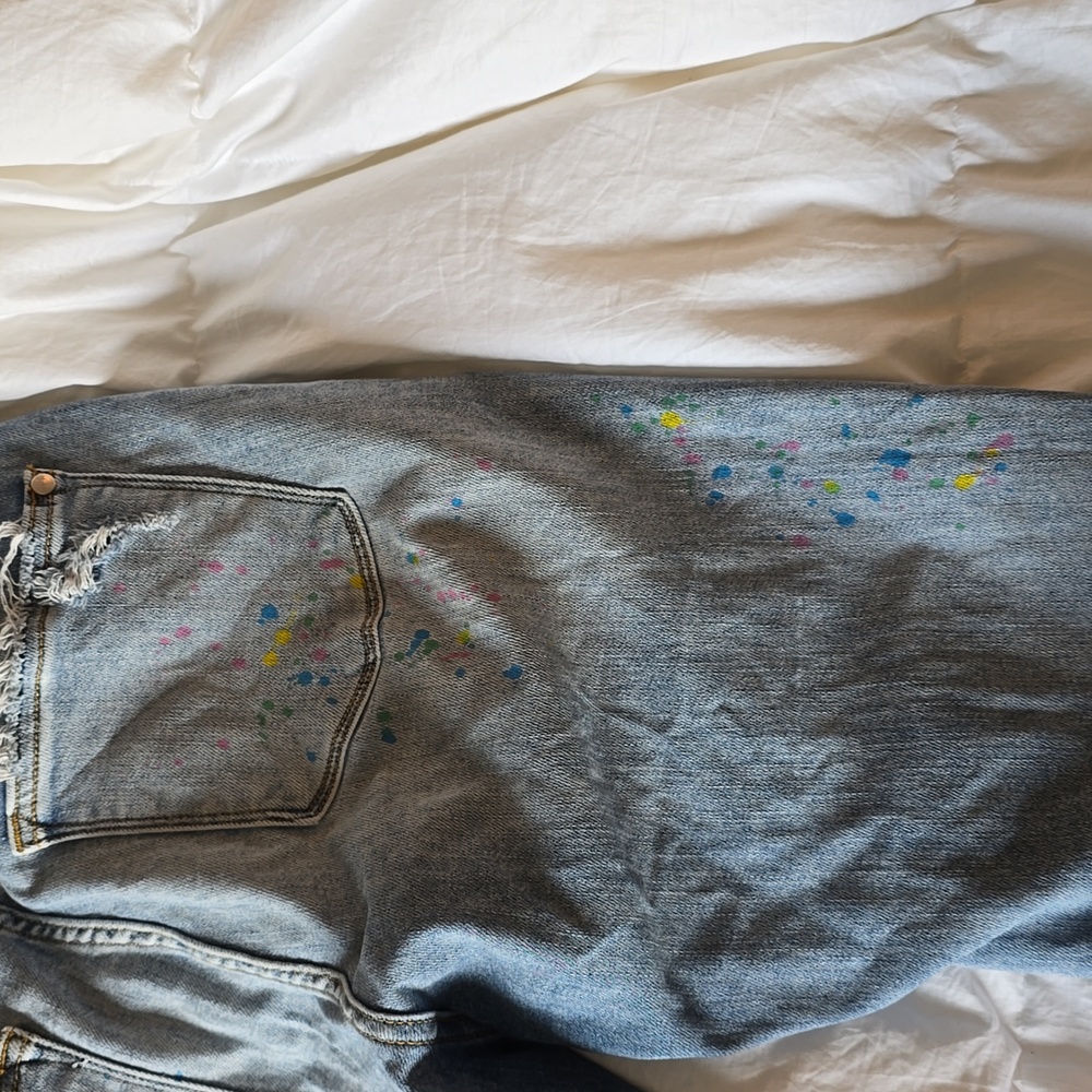 Judy Blue paint splatter jeans